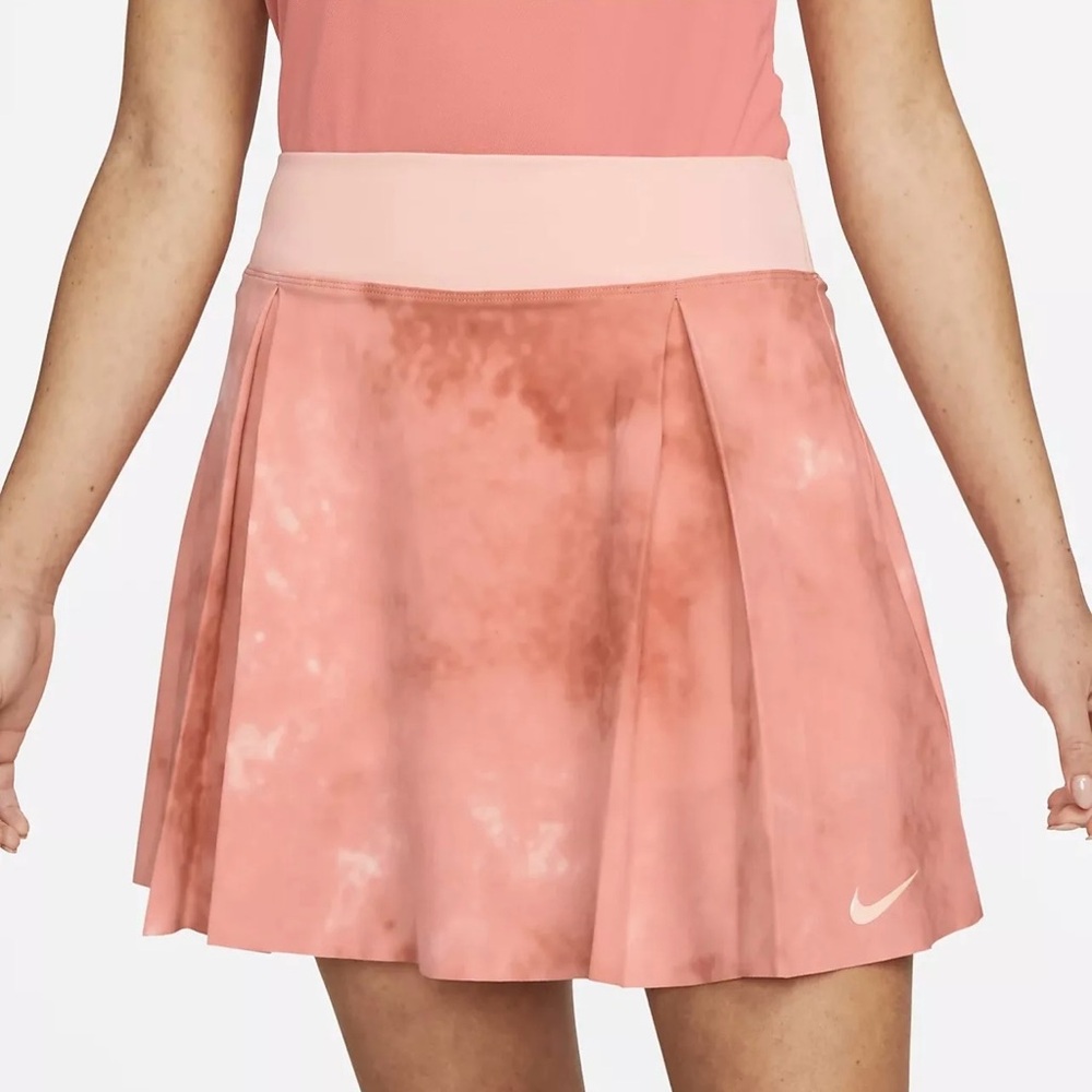 NWT Women's Nike Dri-FIT Club Long Tie Dye Printed Golf/Tennis Skirt Small